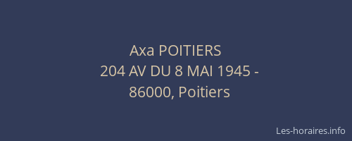 Axa POITIERS