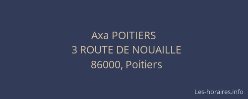 Axa POITIERS