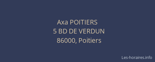 Axa POITIERS