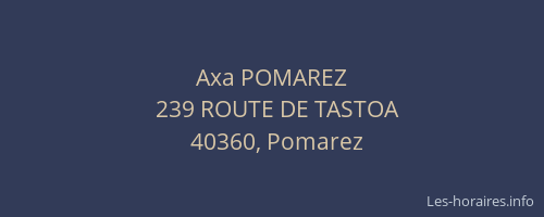 Axa POMAREZ