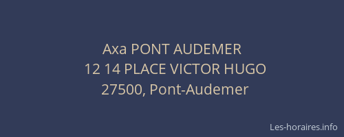 Axa PONT AUDEMER