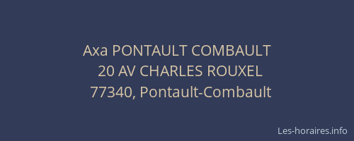 Axa PONTAULT COMBAULT
