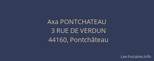 Axa PONTCHATEAU