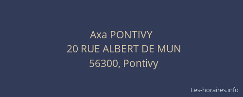 Axa PONTIVY