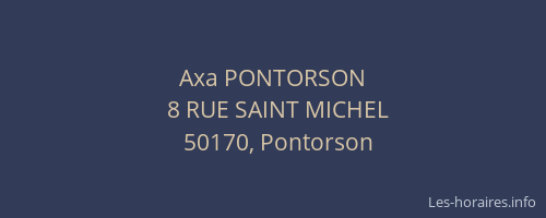 Axa PONTORSON