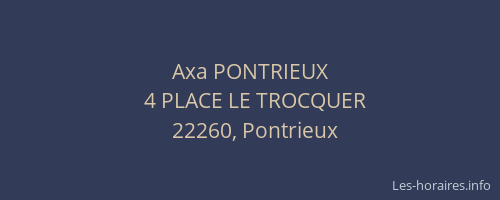 Axa PONTRIEUX