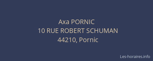 Axa PORNIC