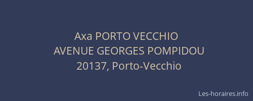 Axa PORTO VECCHIO