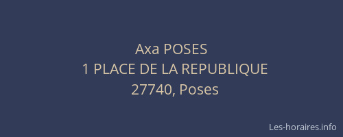Axa POSES