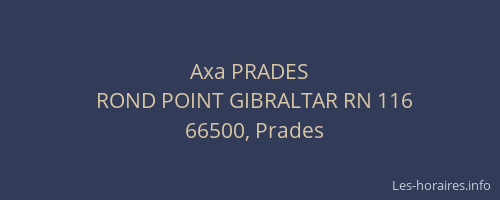 Axa PRADES