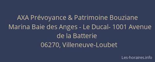AXA Prévoyance & Patrimoine Bouziane