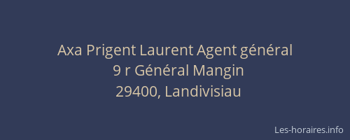 Axa Prigent Laurent Agent g&eacute;n&eacute;ral