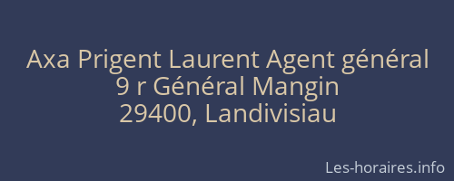 Axa Prigent Laurent Agent général