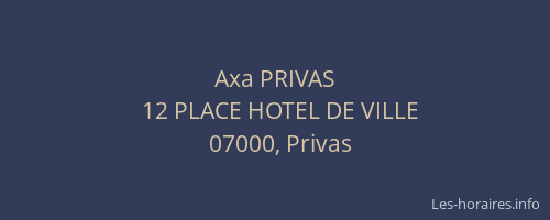 Axa PRIVAS