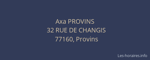Axa PROVINS