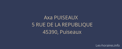 Axa PUISEAUX