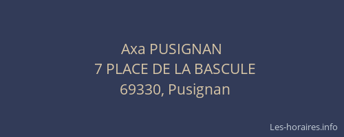 Axa PUSIGNAN