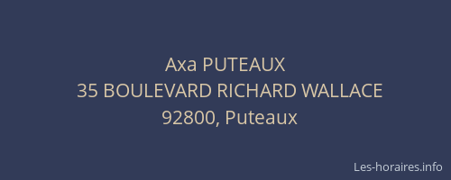 Axa PUTEAUX