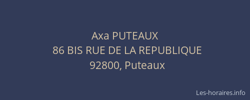 Axa PUTEAUX