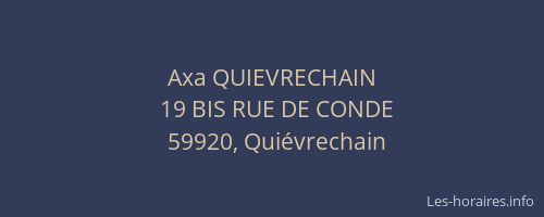 Axa QUIEVRECHAIN