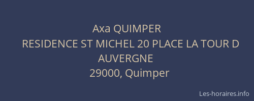 Axa QUIMPER