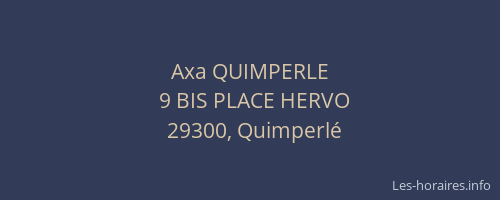 Axa QUIMPERLE
