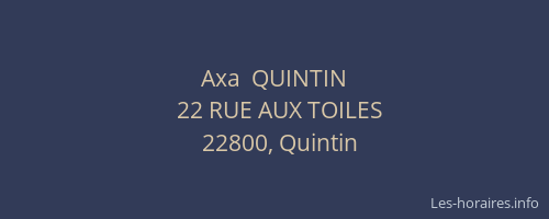 Axa  QUINTIN