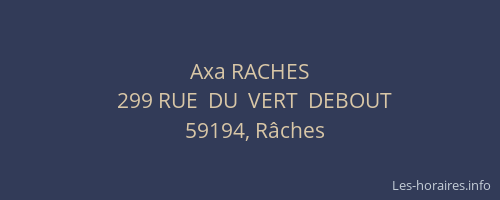 Axa RACHES