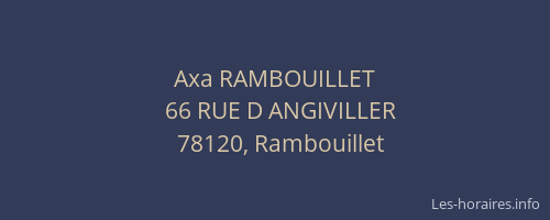 Axa RAMBOUILLET