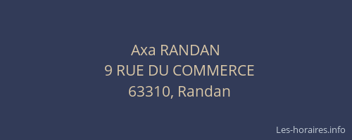 Axa RANDAN