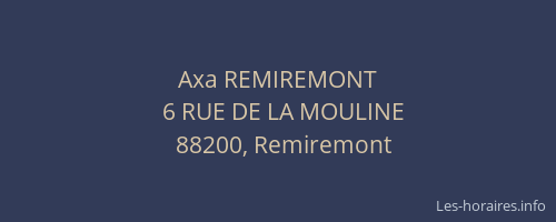 Axa REMIREMONT