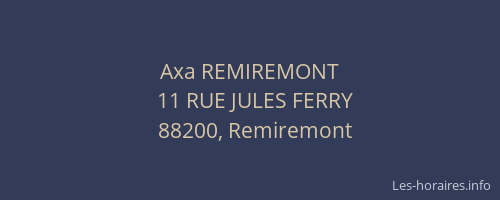 Axa REMIREMONT
