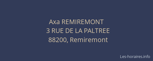 Axa REMIREMONT