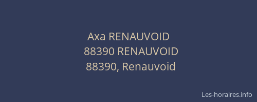 Axa RENAUVOID