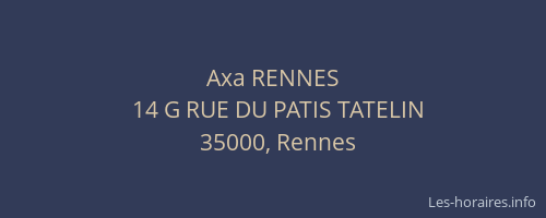 Axa RENNES