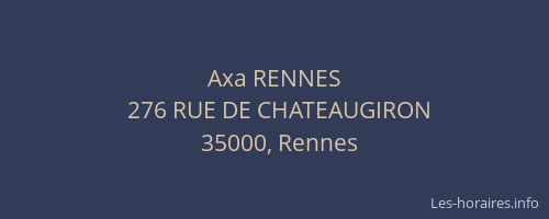 Axa RENNES