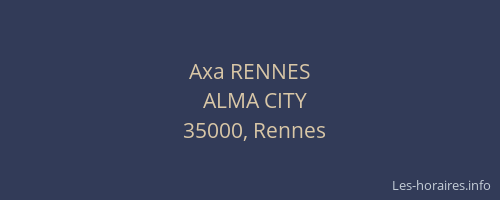 Axa RENNES