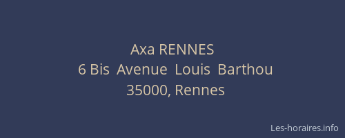 Axa RENNES