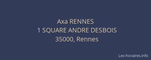 Axa RENNES
