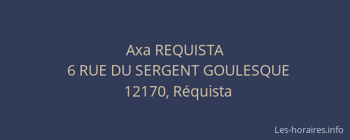 Axa REQUISTA