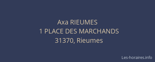 Axa RIEUMES