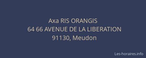 Axa RIS ORANGIS