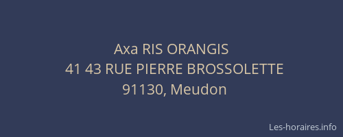 Axa RIS ORANGIS
