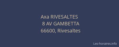 Axa RIVESALTES