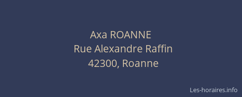 Axa ROANNE