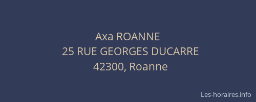 Axa ROANNE