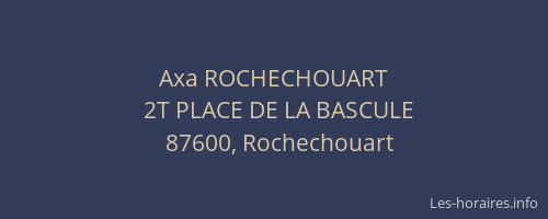 Axa ROCHECHOUART