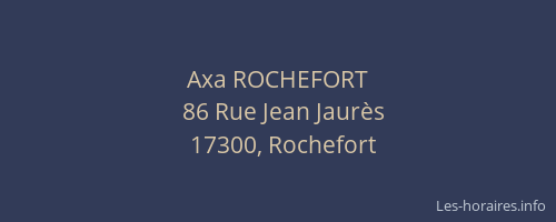 Axa ROCHEFORT