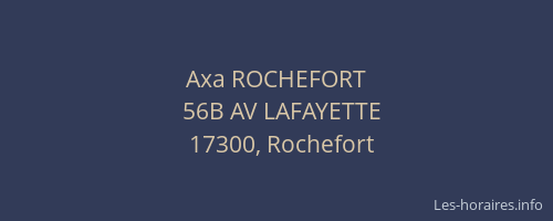Axa ROCHEFORT
