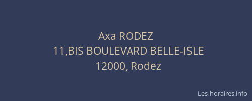 Axa RODEZ